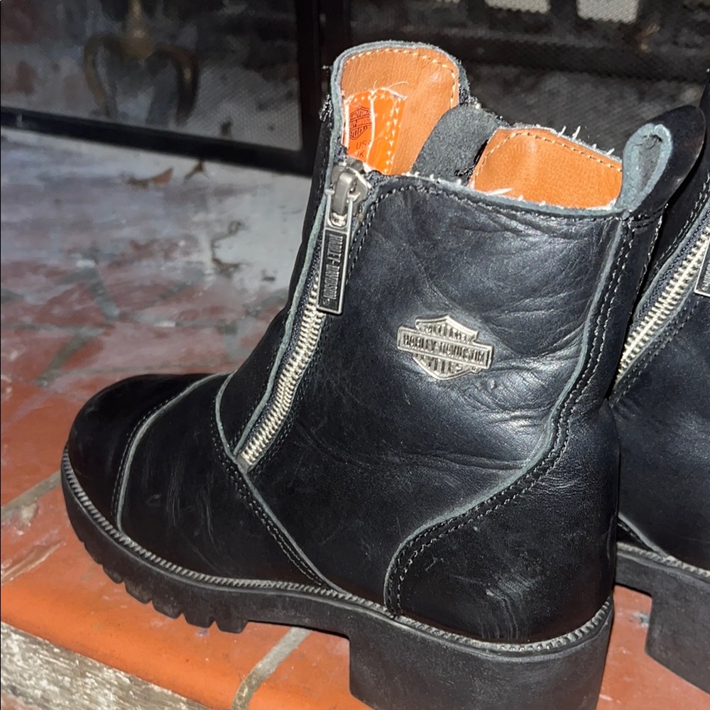 Harley-Davidson Black Leather Boots
